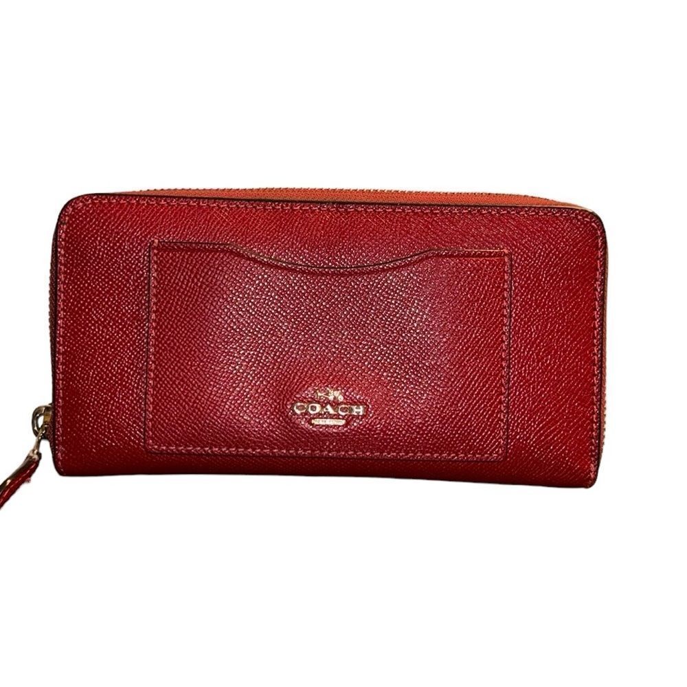 Coach Red Zippy Red Wallet.